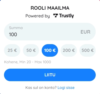 Rooli Kasiino 9 Rooli Kasiino Maksemeetodid