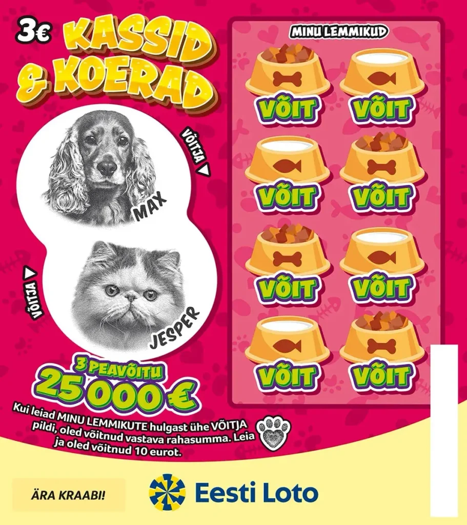 Eesti Loto - Kiirloterii - KASSID & KOERAD