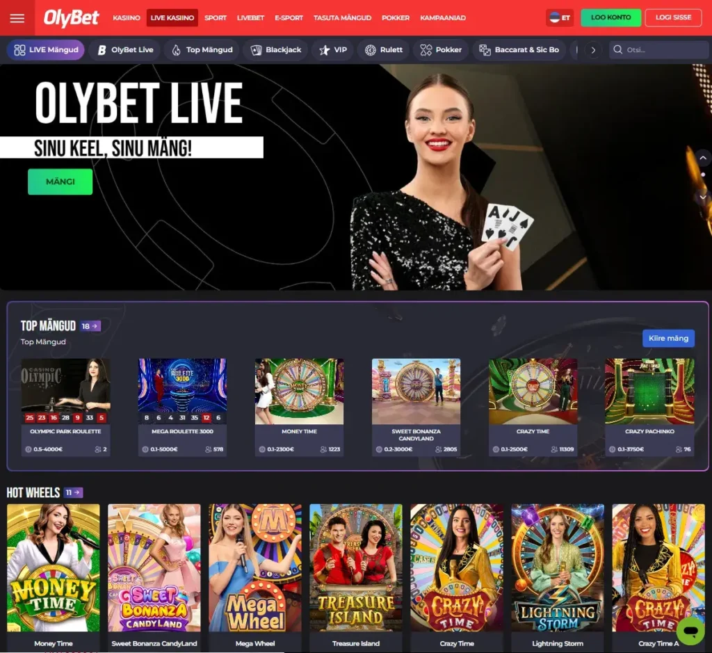 Olybet Kasiino - Live-kasiino