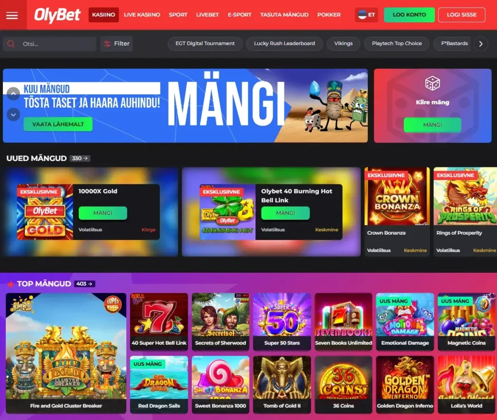 Olybet Kasiino - Slotid