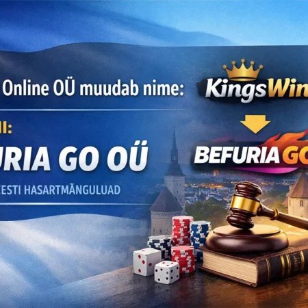 Befuria GO OÜ võtab üle kasiinolitsentsi KingsWin Online OÜ